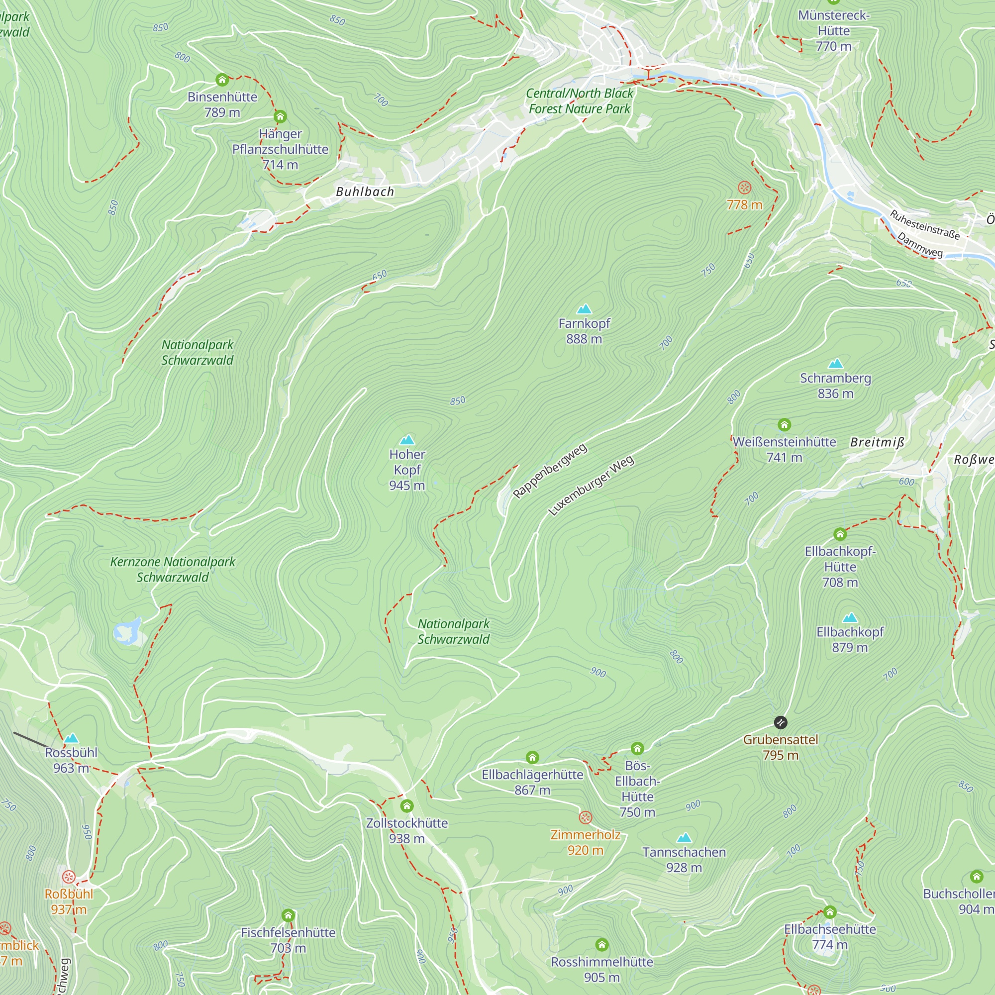 Ilgenbachhütte map