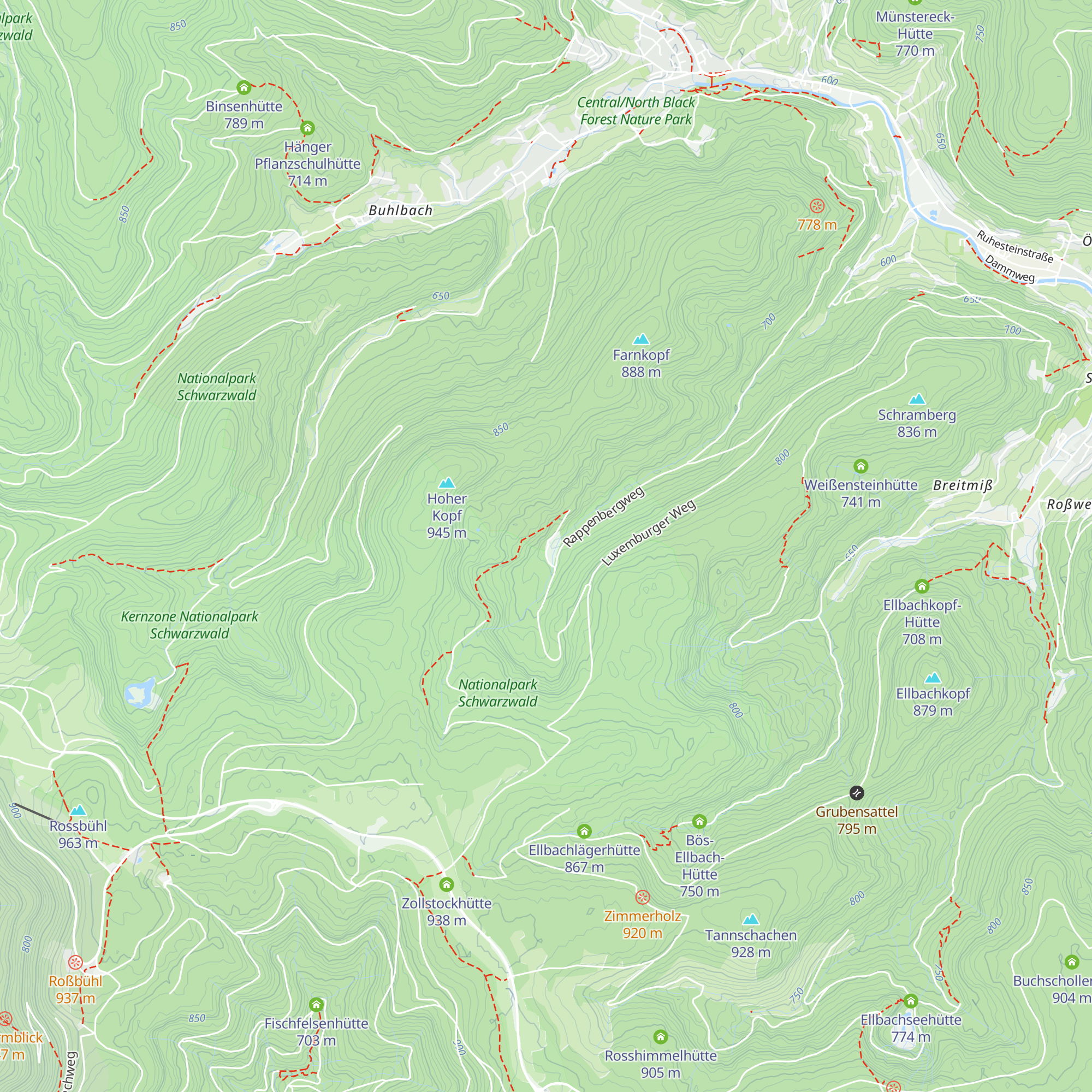 Ilgenbachhütte map