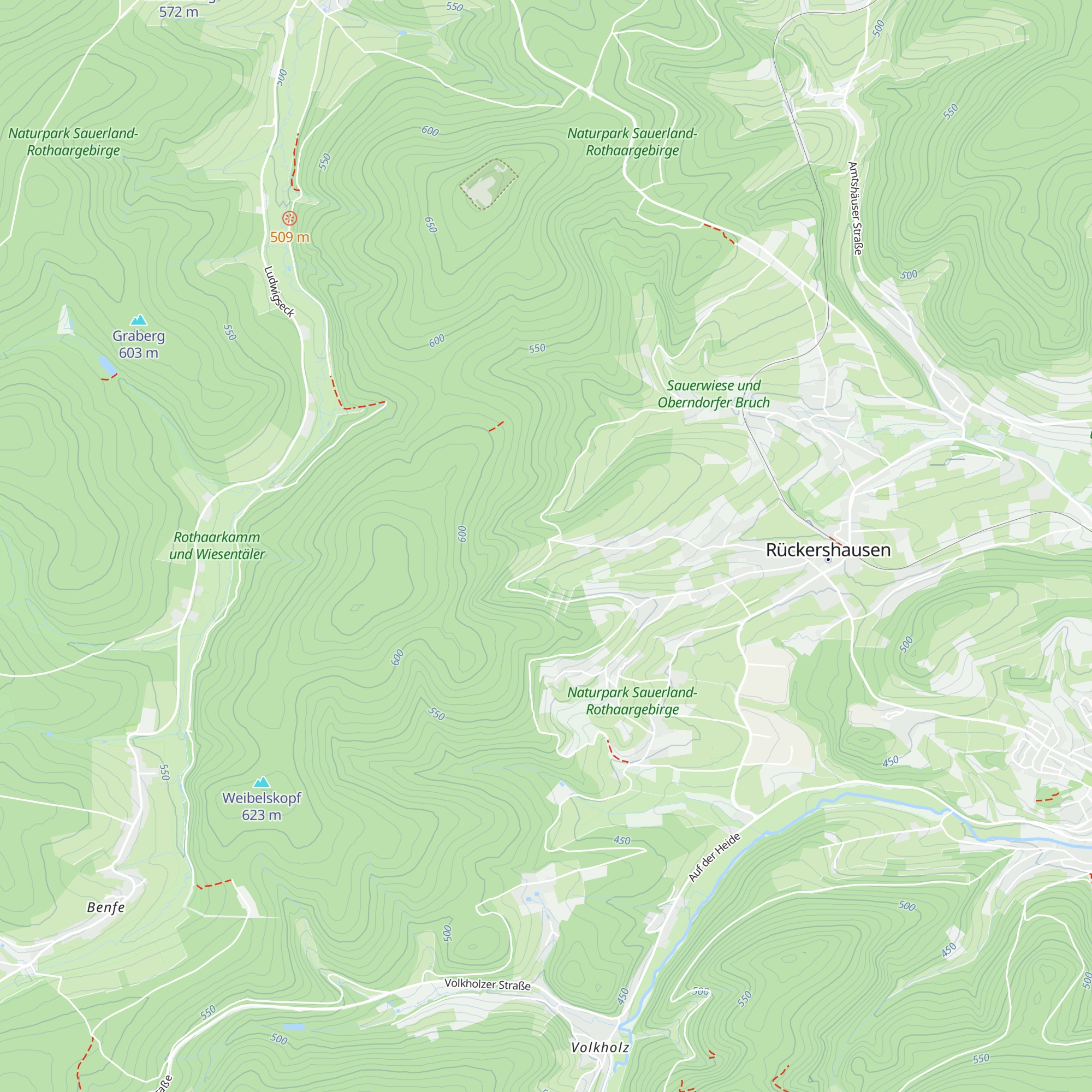 Skihütte Rückershausen map
