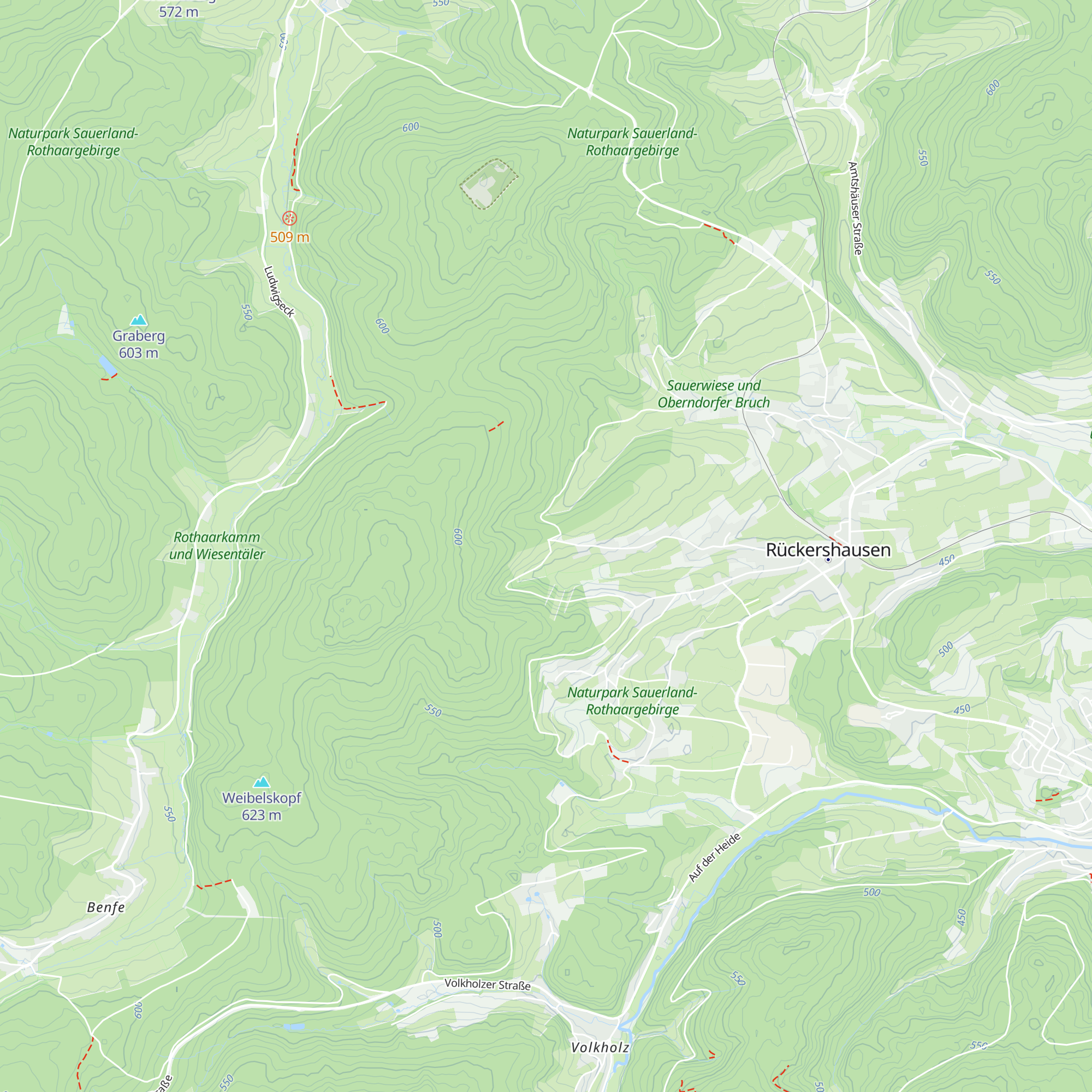 Skihütte Rückershausen map