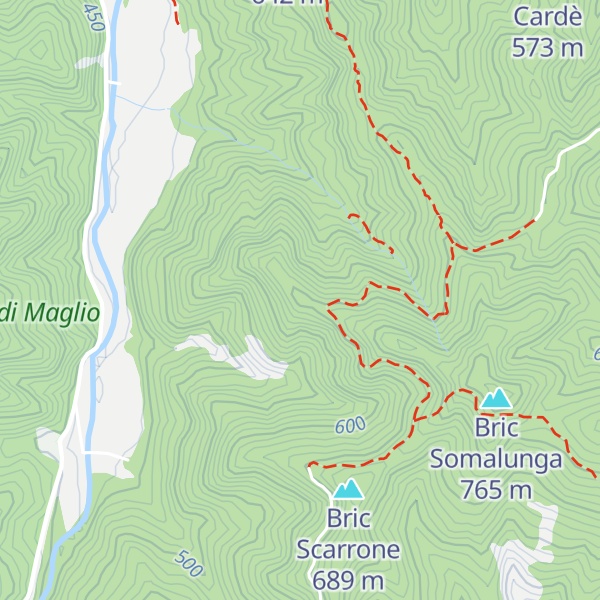 Map of Bric Fornelli