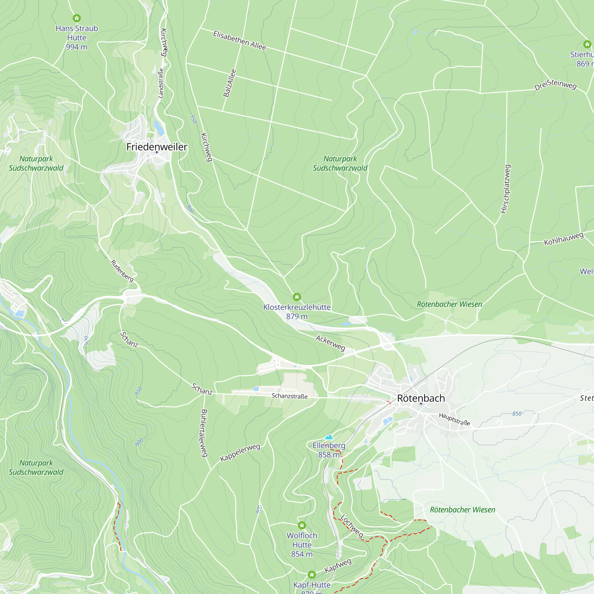 Klosterkreuzlehütte map