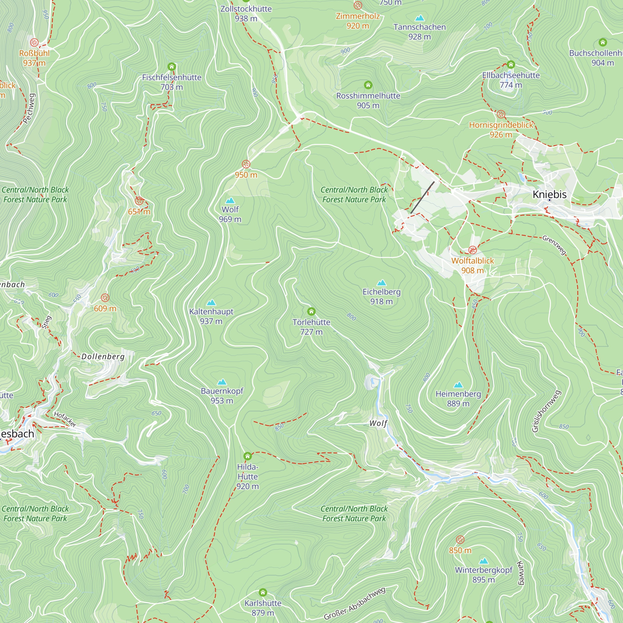 Törlehütte map