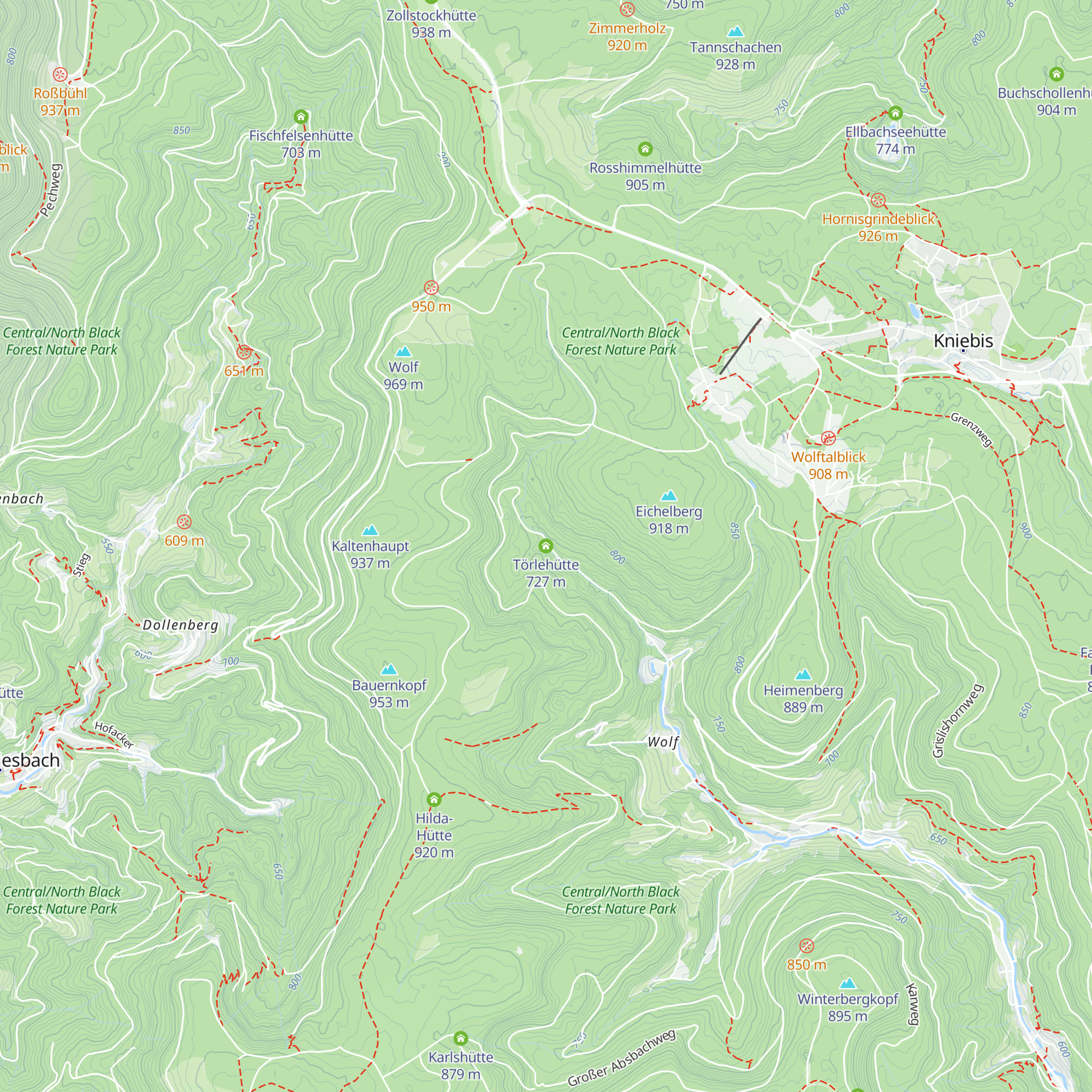 Törlehütte map