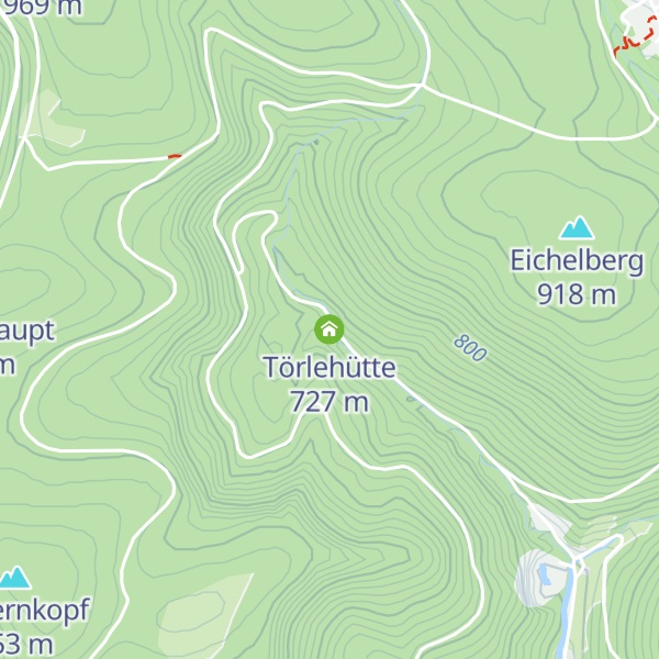 Map of Törlehütte