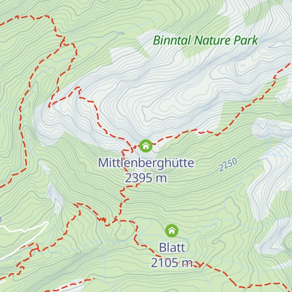 Map of Mittlenberghütte
