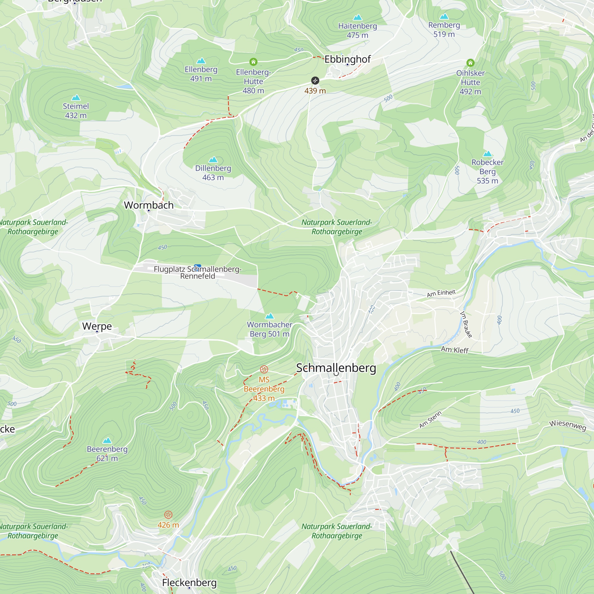Oberstadthütte map