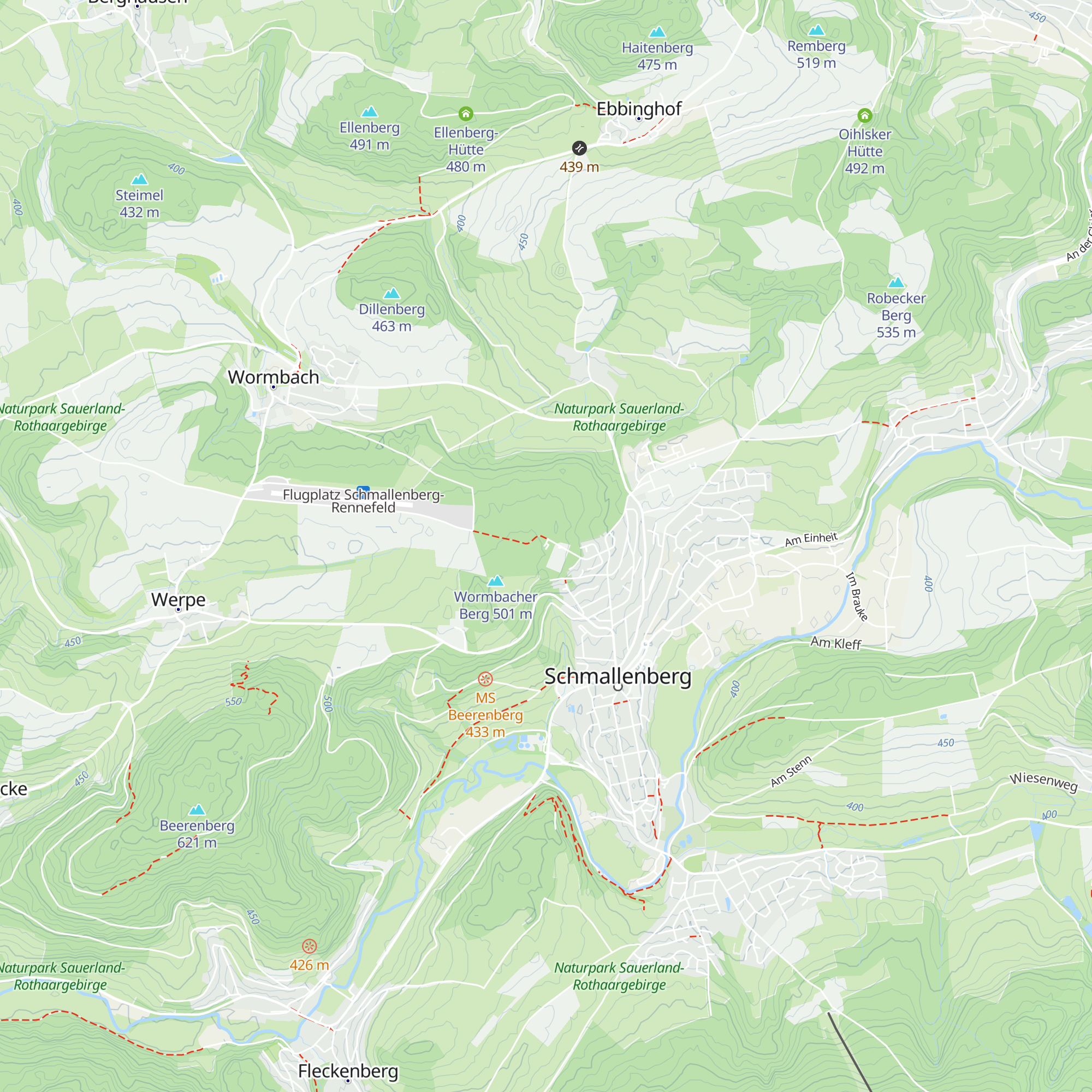 Oberstadthütte map