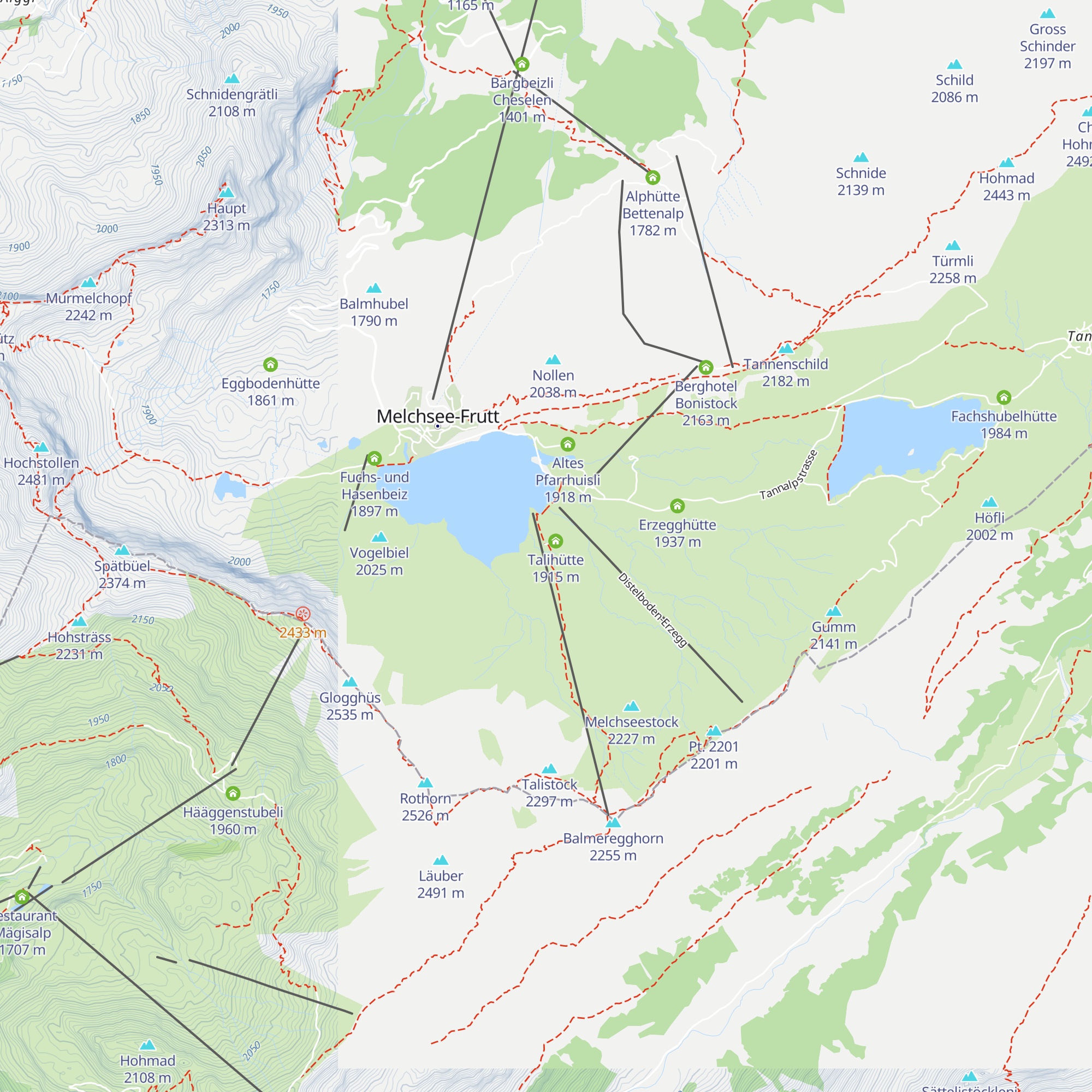Fenkenhütte map