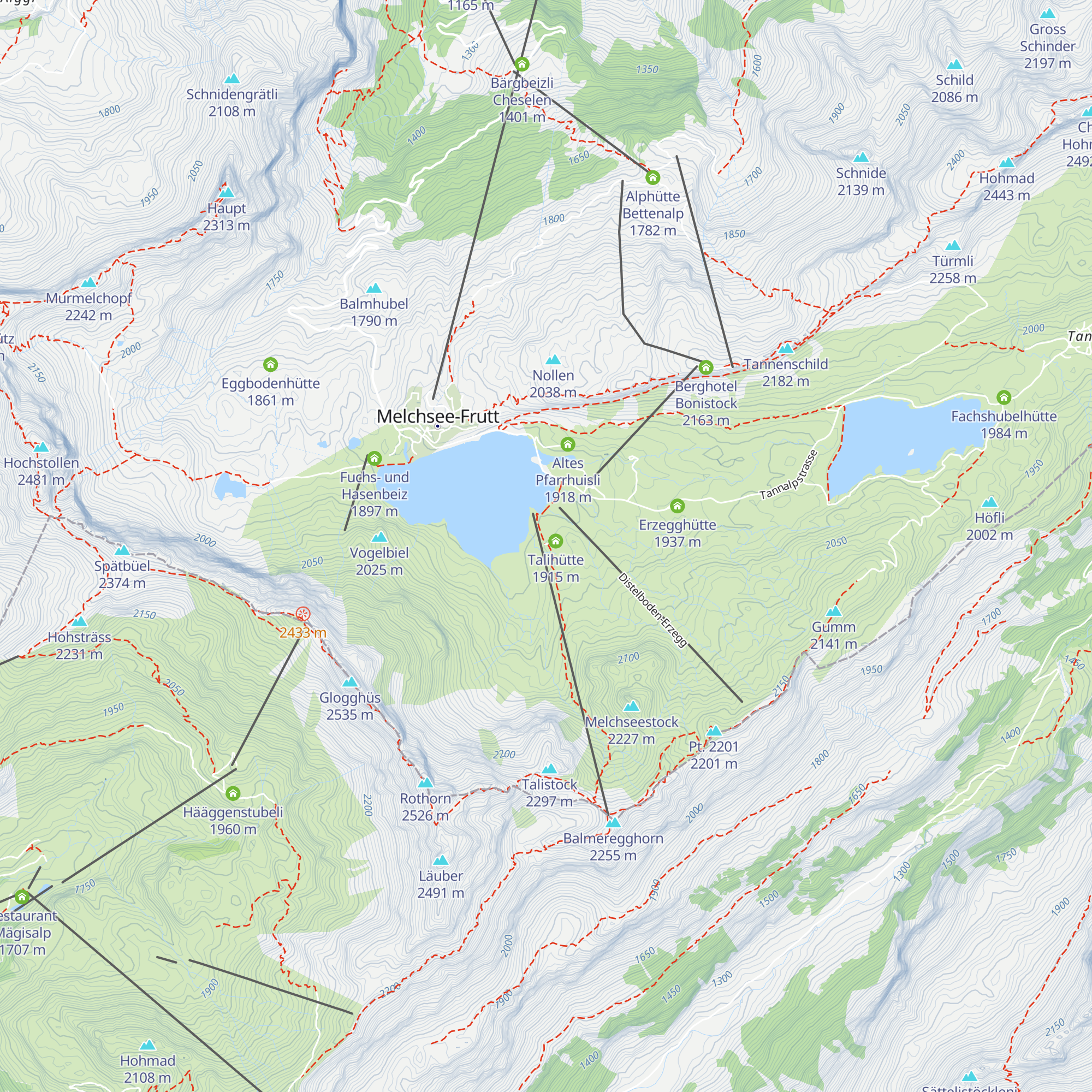 Fenkenhütte map