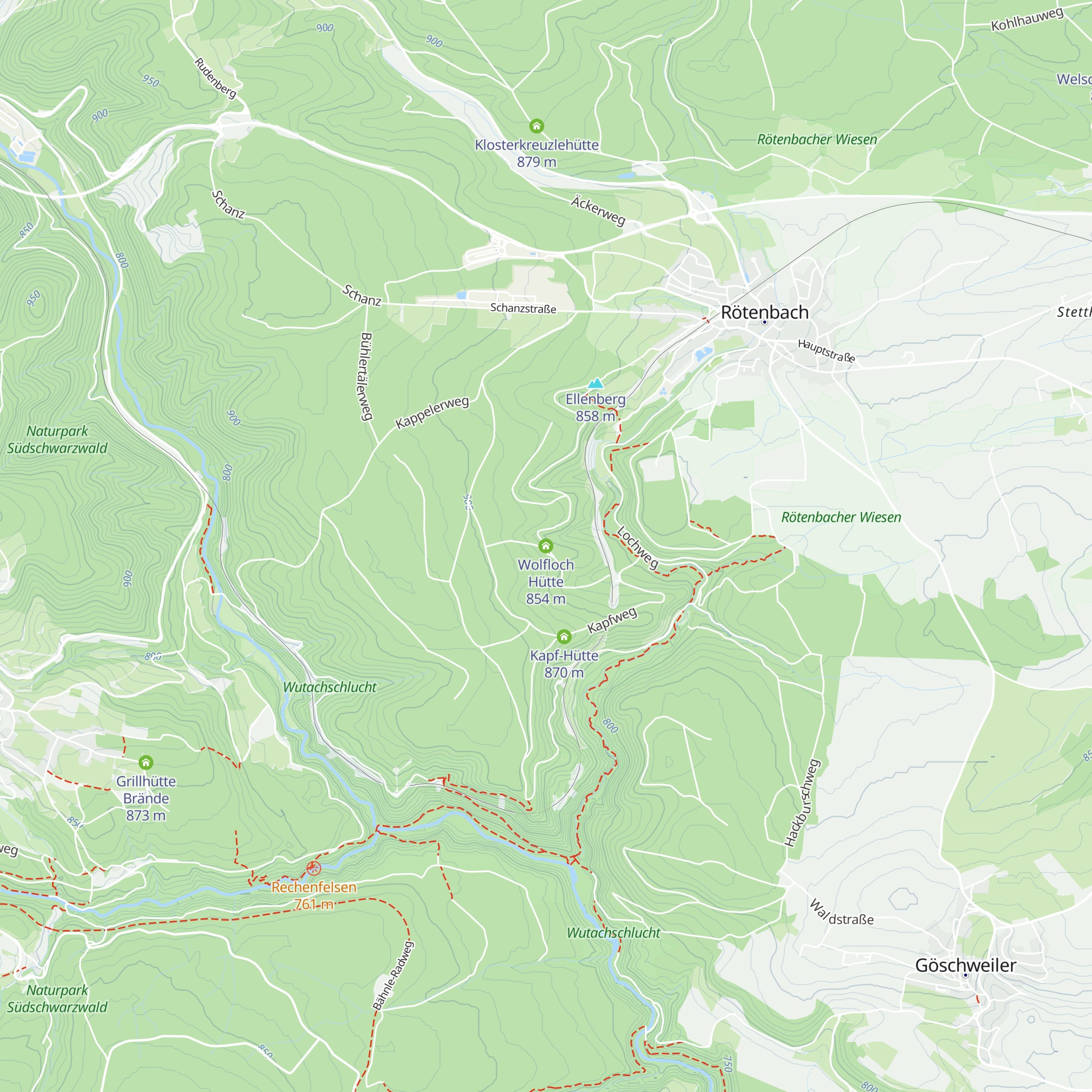 Wolfloch Hütte map