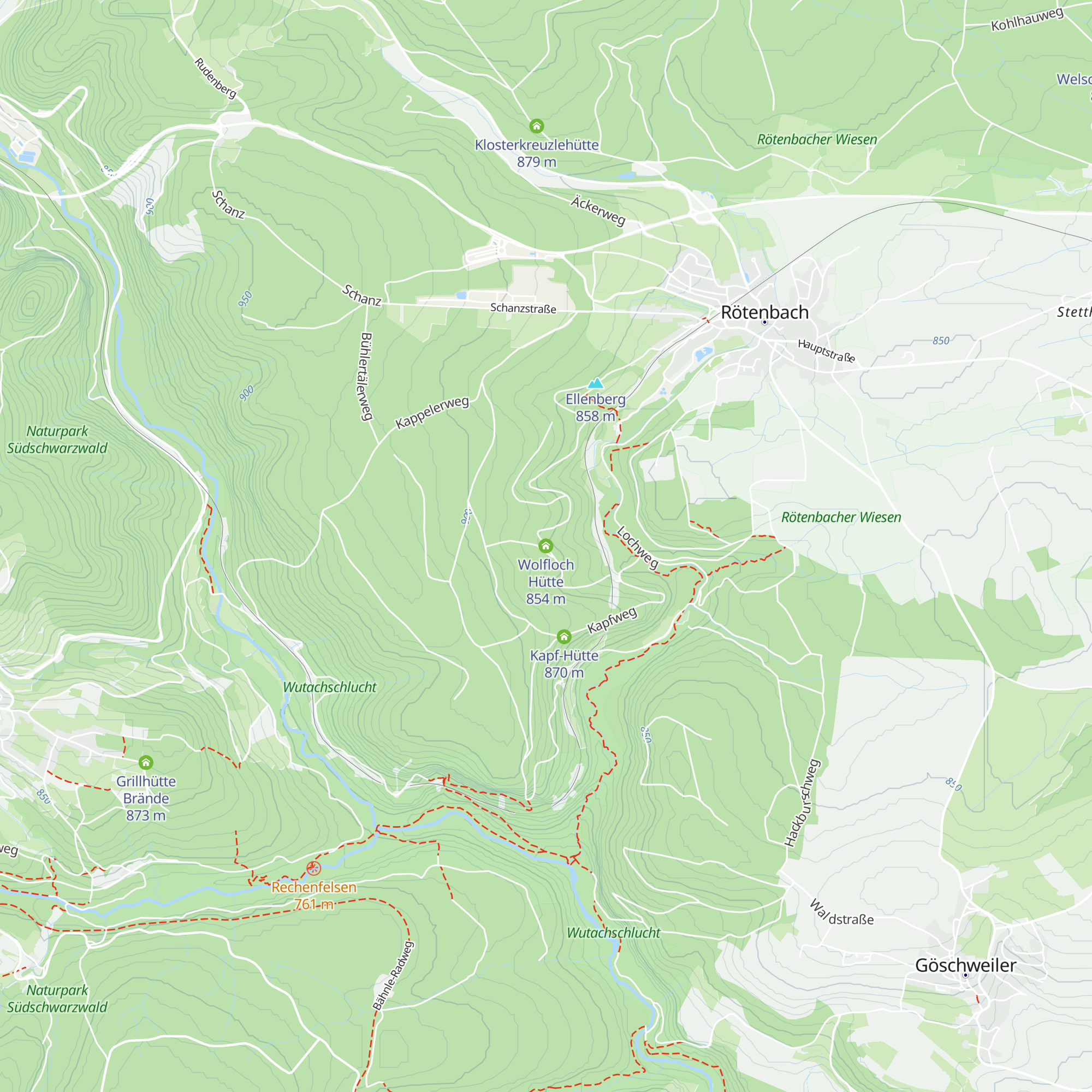 Wolfloch Hütte map