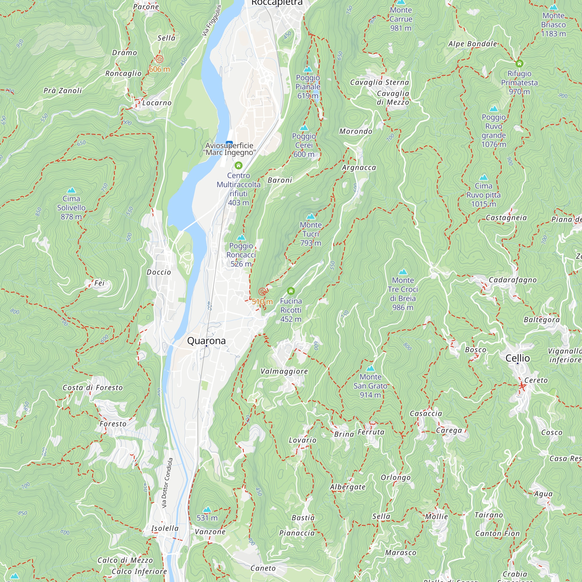 Fucina Ricotti map