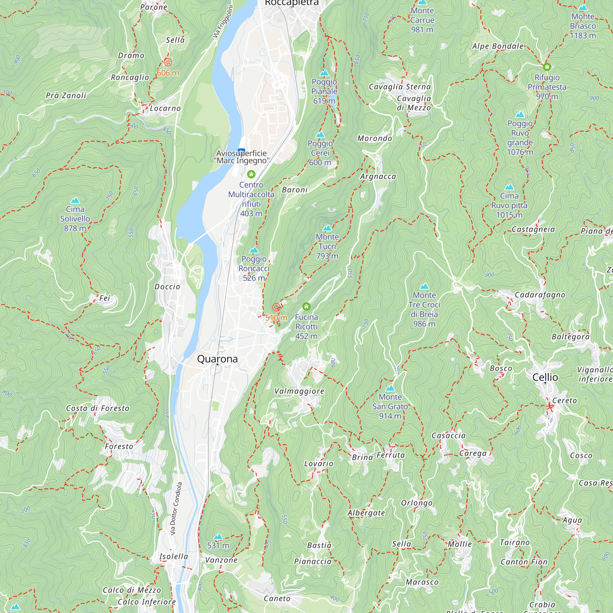 Fucina Ricotti map