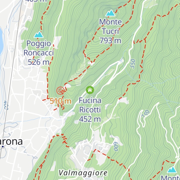 Map of Fucina Ricotti