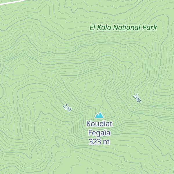 Map of Koudia Feïd El Kelab
