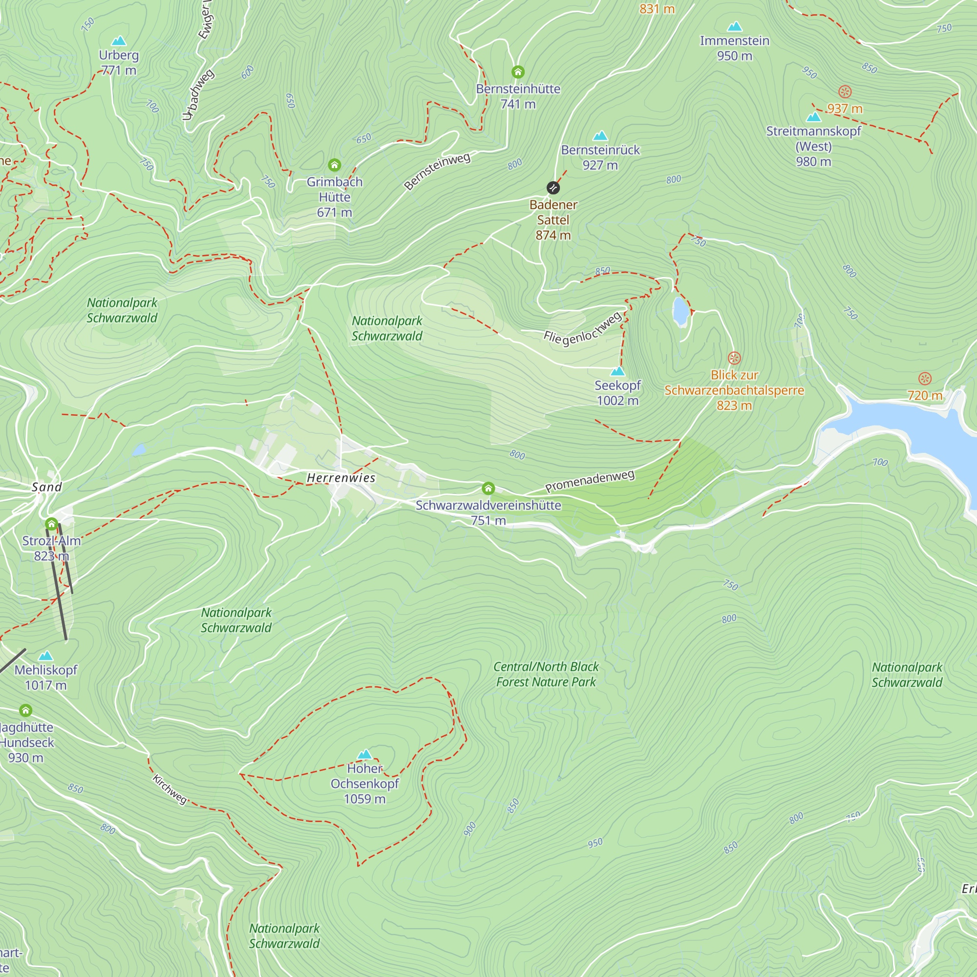 Schwarzwaldvereinshütte map