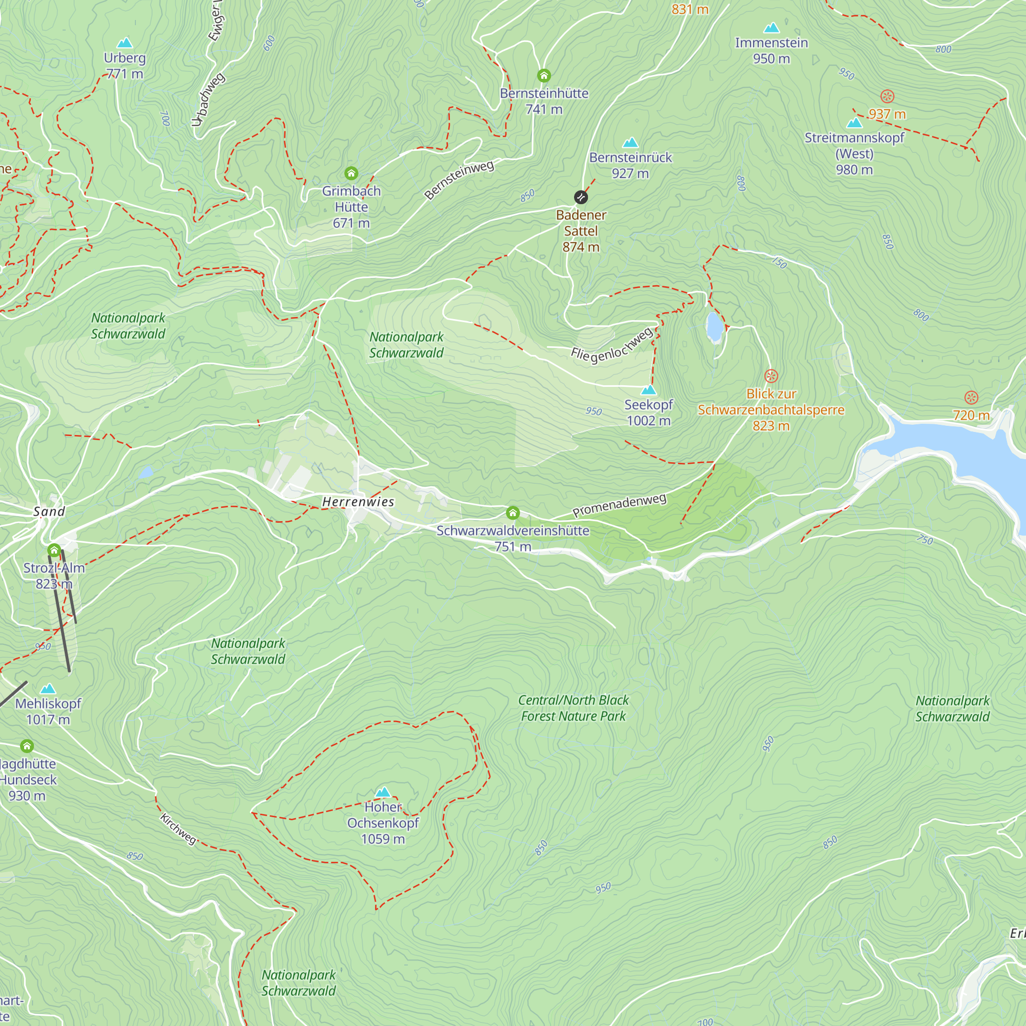 Schwarzwaldvereinshütte map