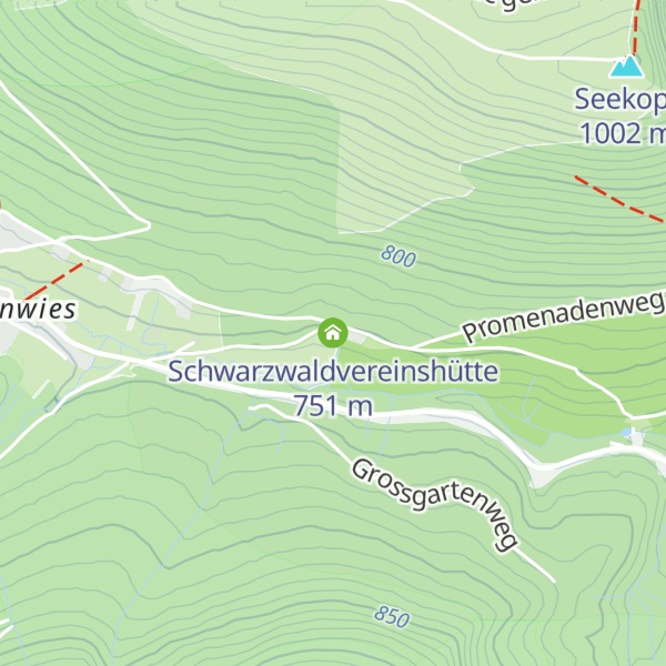 Map of Schwarzwaldvereinshütte
