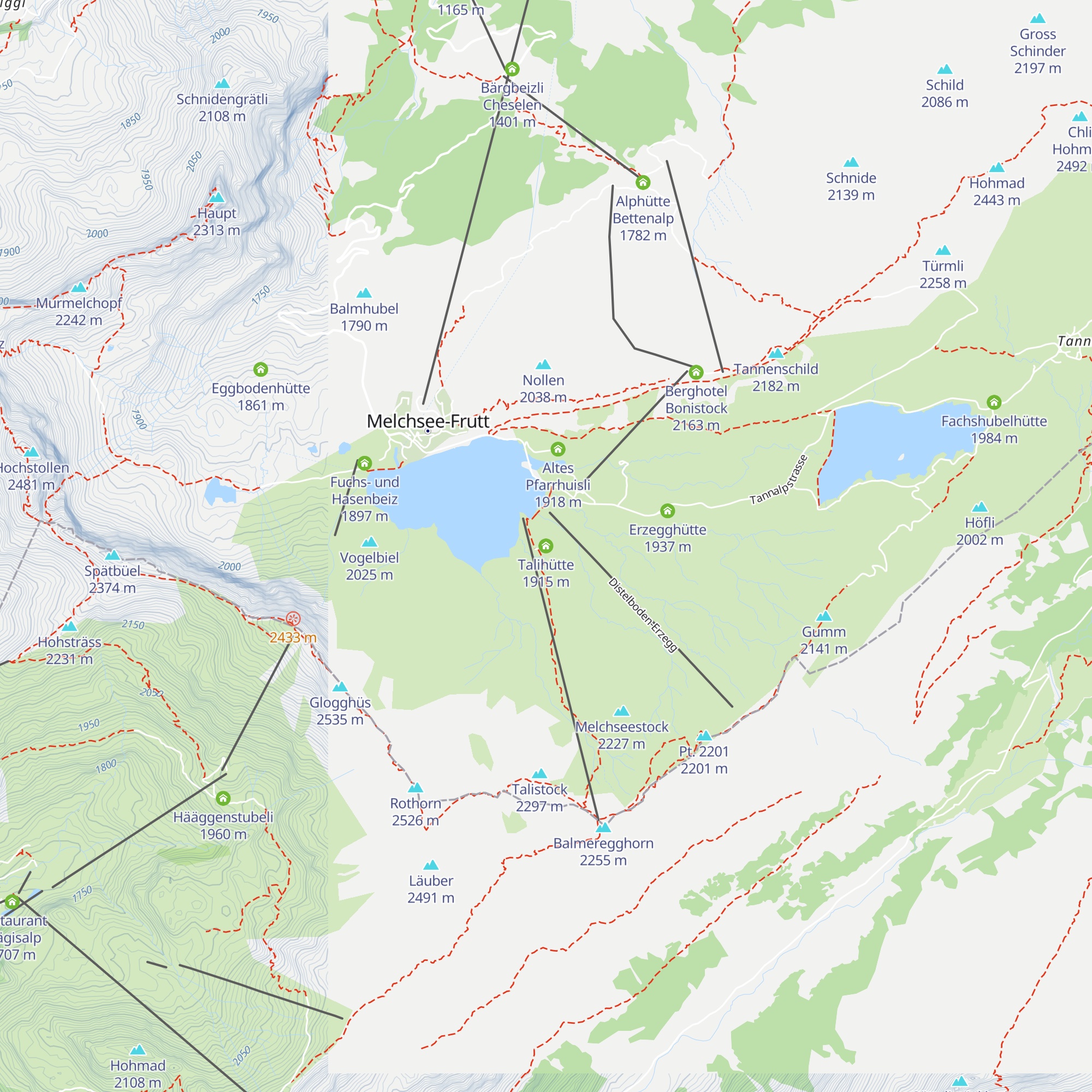 Talihütte map