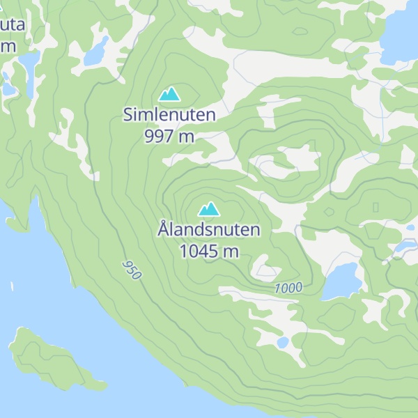 Map of Ålandsnuten