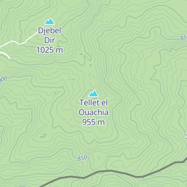 Map of Tellet el Ouachia