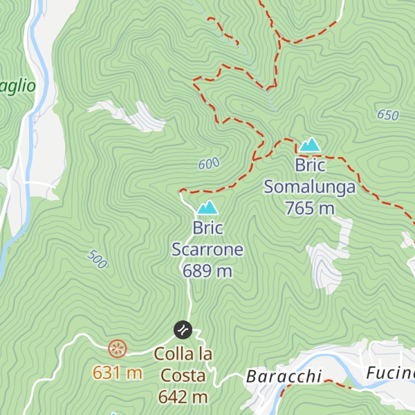 Map of Bric Scarrone