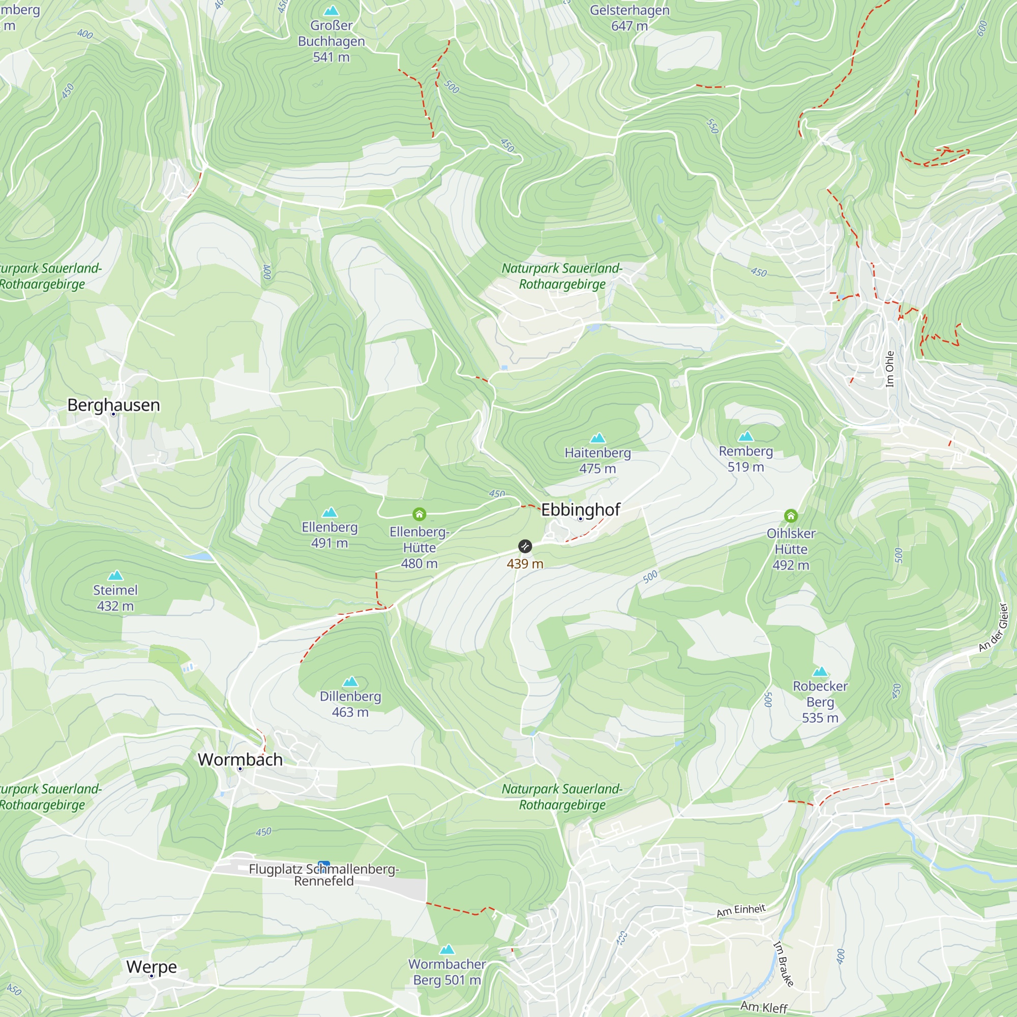 Soester Totenweg Hütte map
