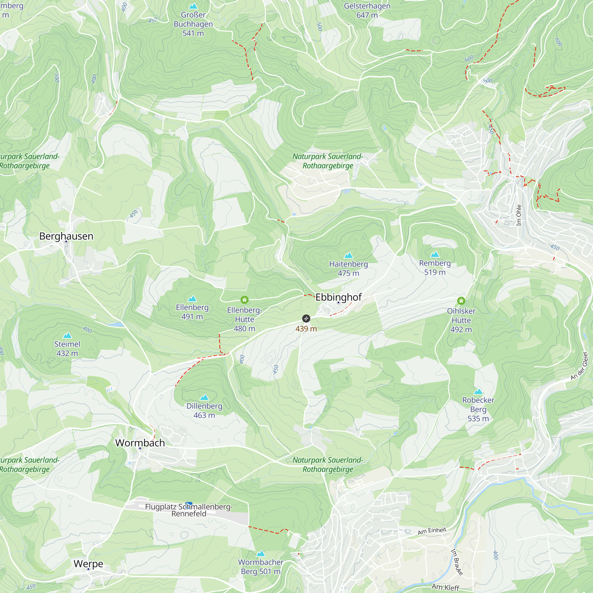 Soester Totenweg Hütte map