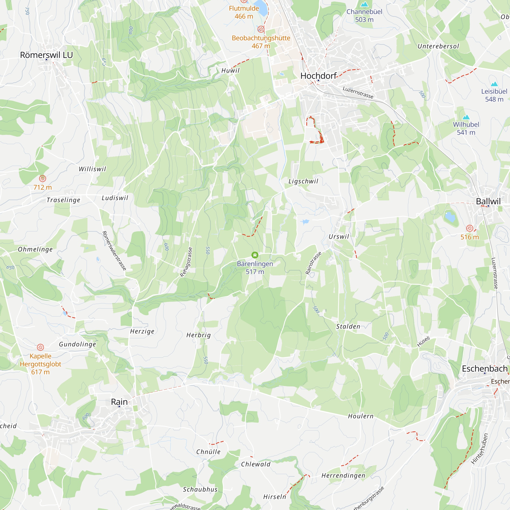 Bärenlingen map