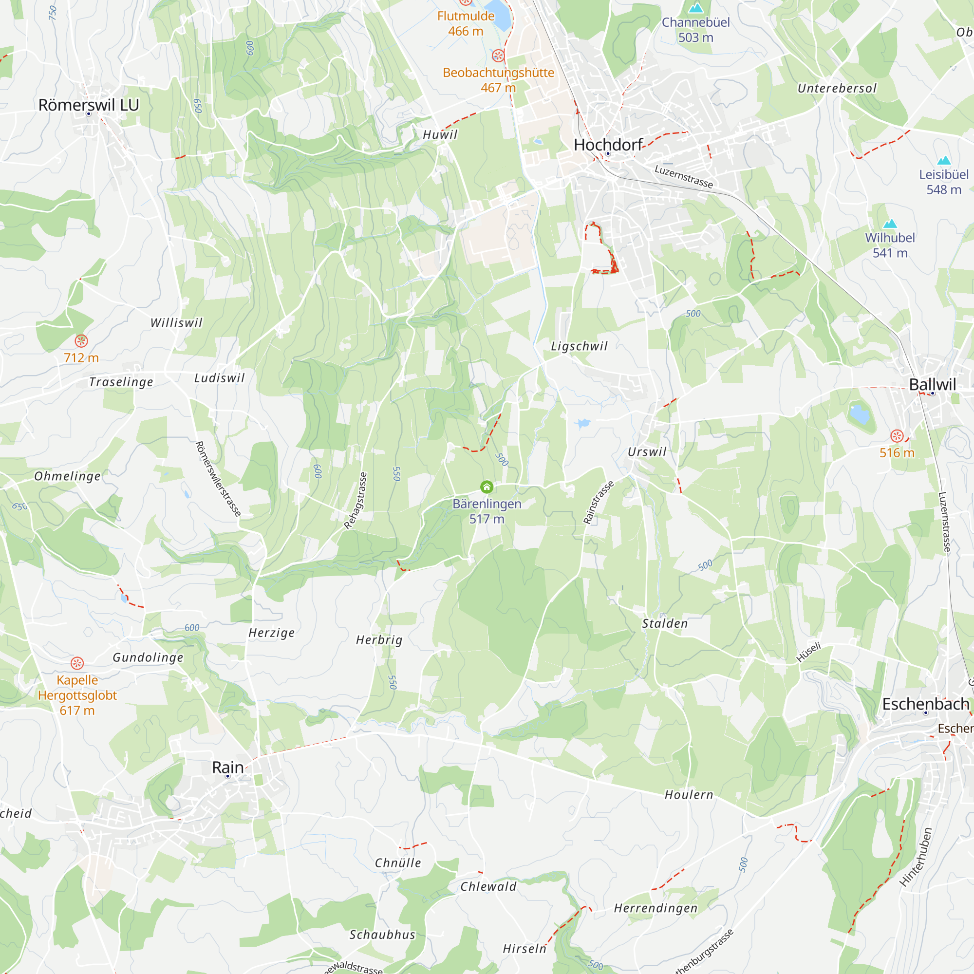 Bärenlingen map