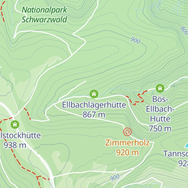 Map of Ellbachlägerhütte