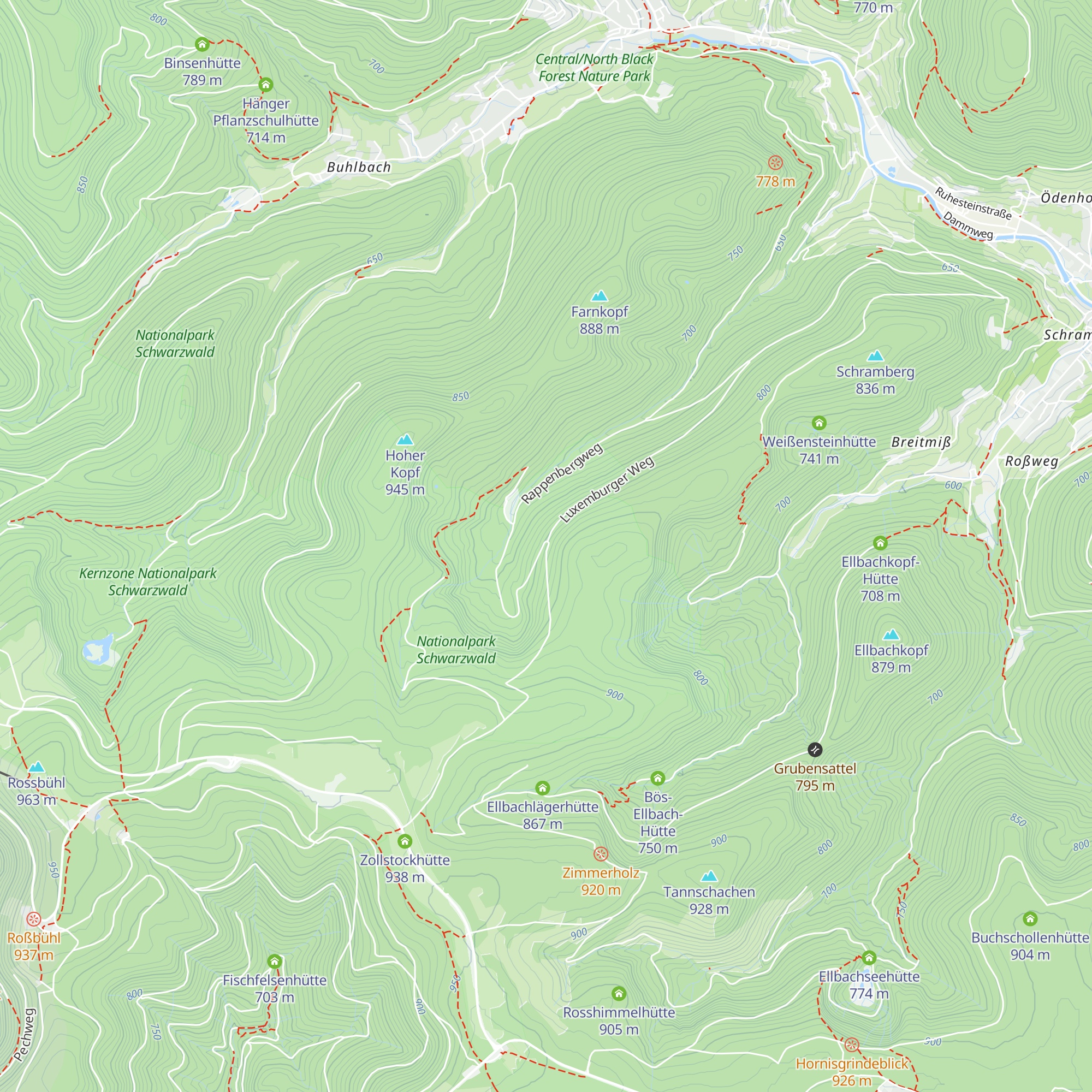 Rappenberghütte map