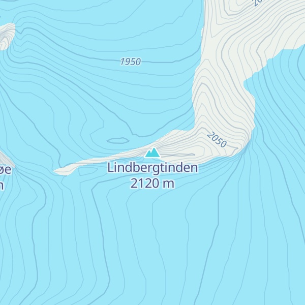 Map of Lindbergtinden