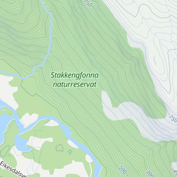 Map of Stakkengfonna