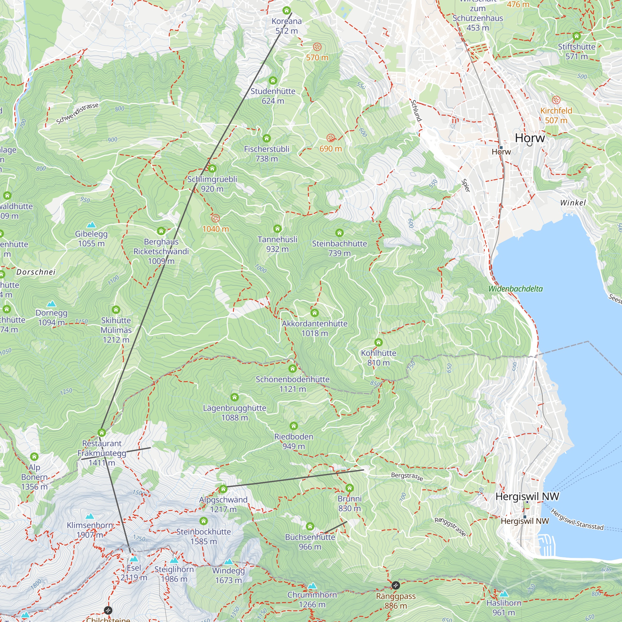 Buholzerschwändihütte map