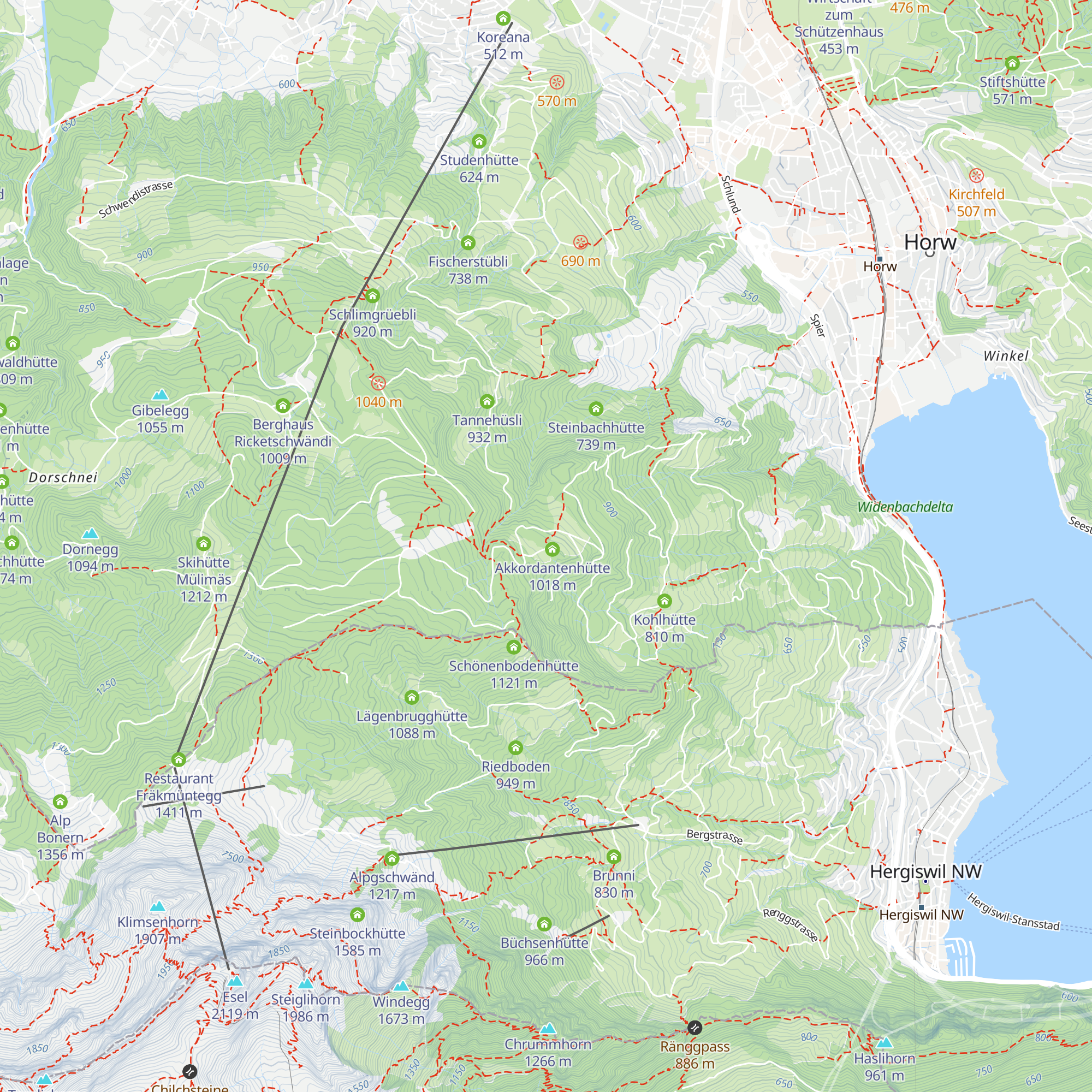 Buholzerschwändihütte map