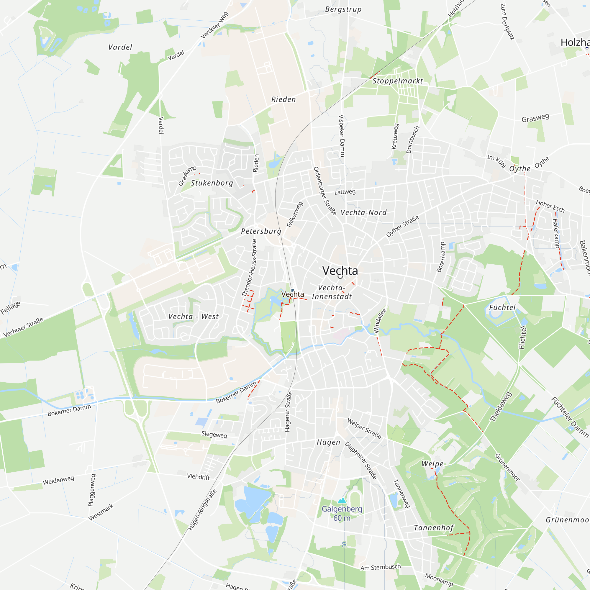 Tourist-Info Nordkreis Vechta map