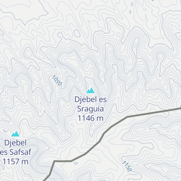 Map of Djebel es Sraguia