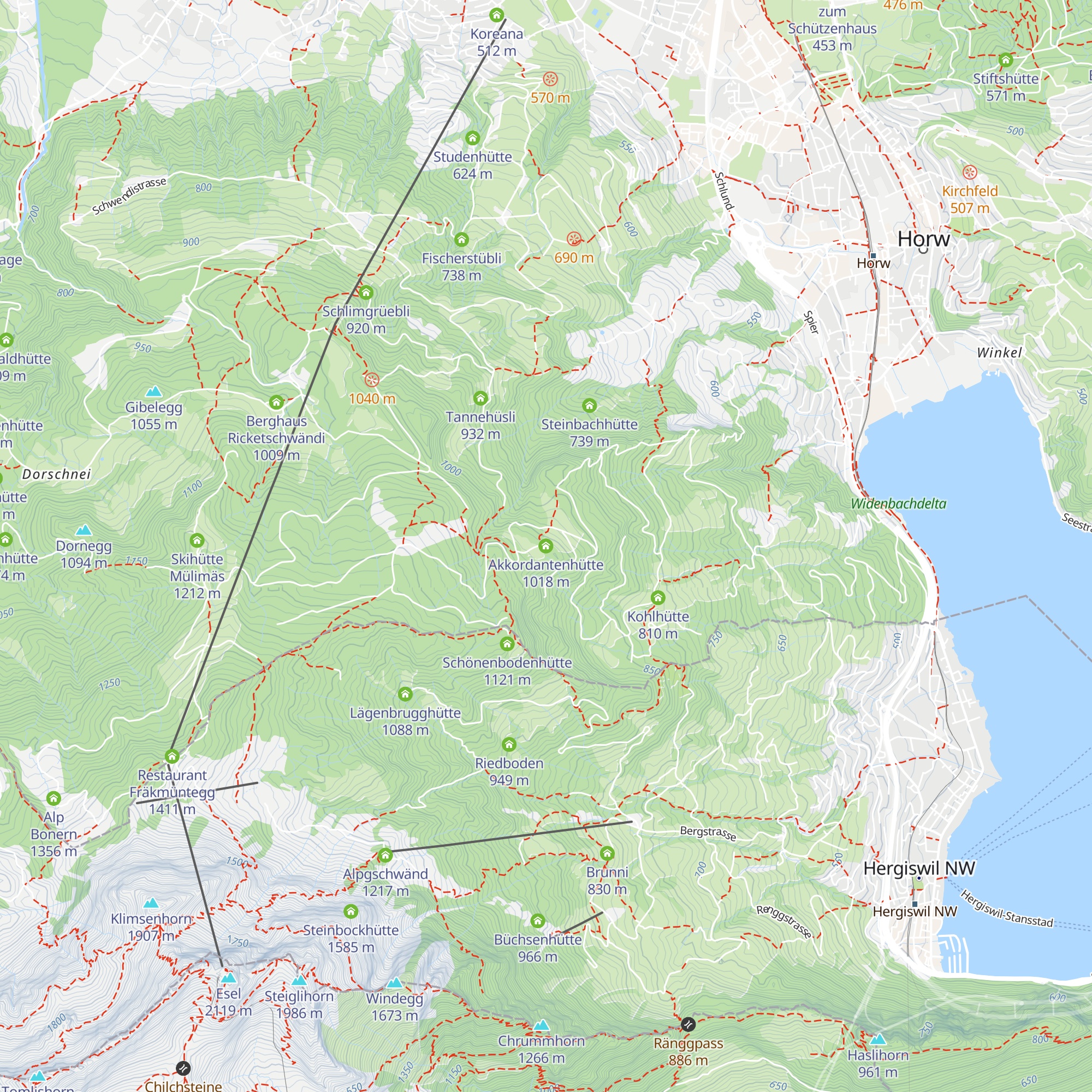 Akkordantenhütte map