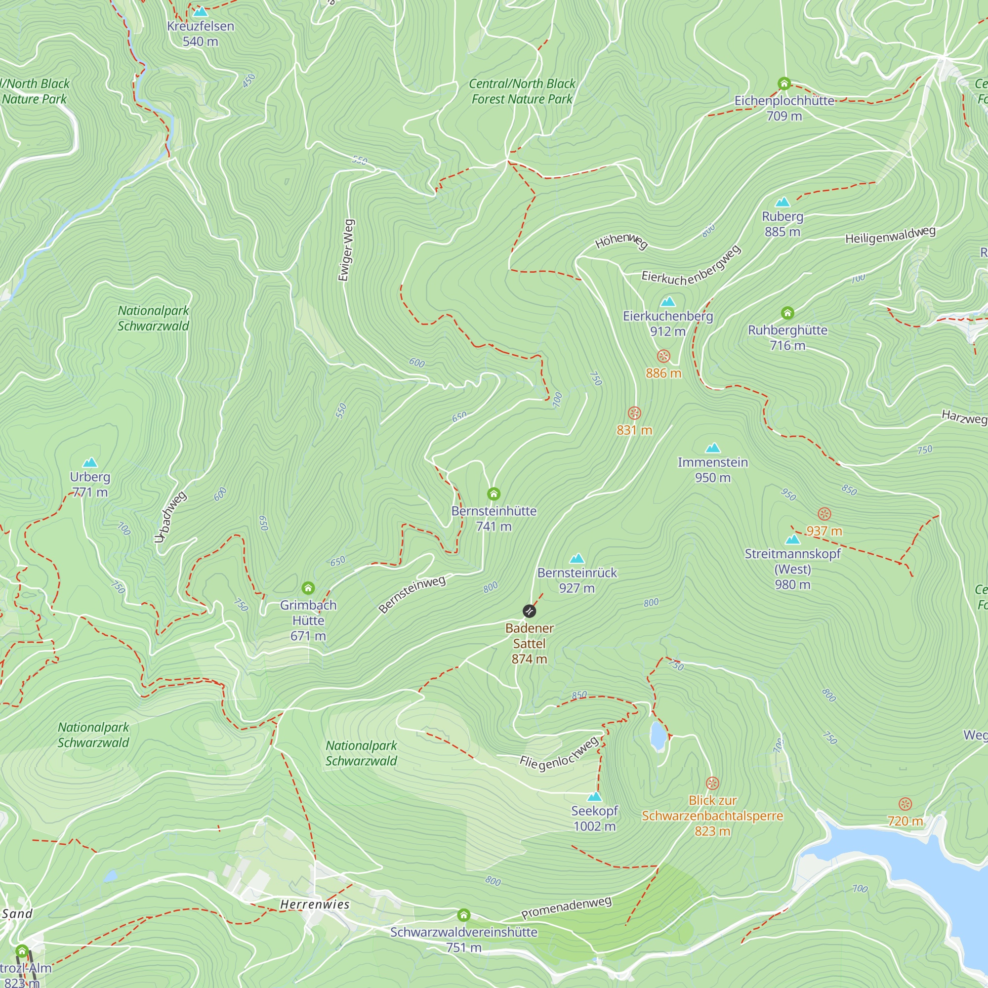 Bernsteinhütte map