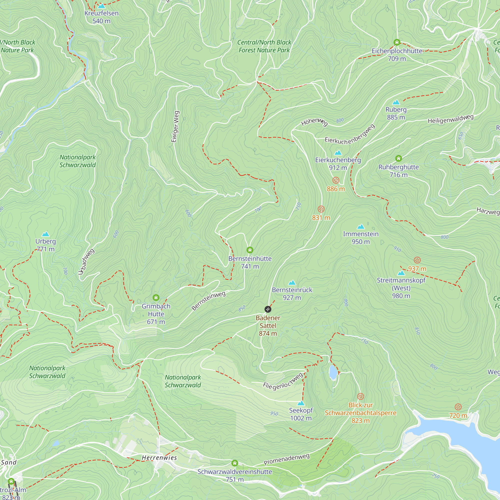 Bernsteinhütte map