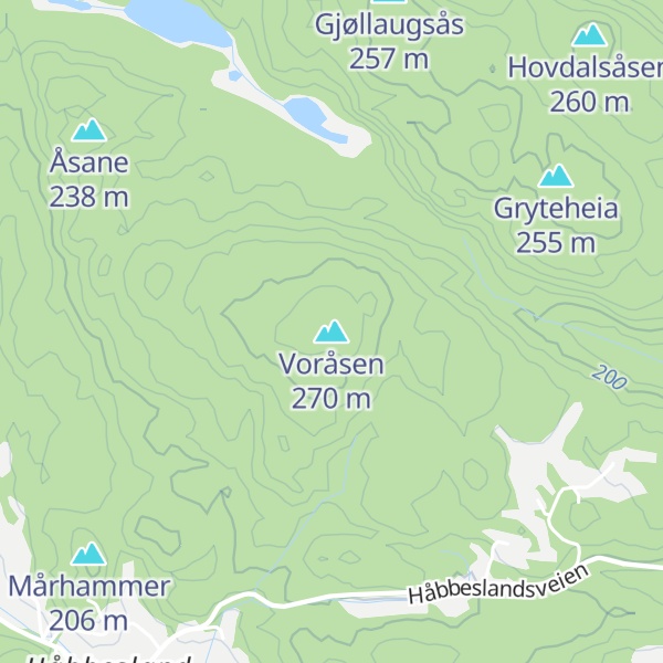 Map of Voråsen