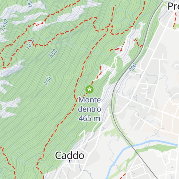 Map of Monte dentro