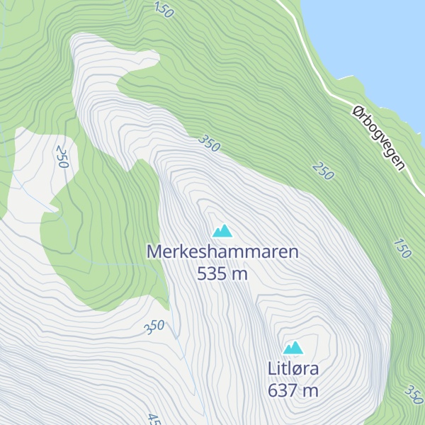 Map of Hållåfjellet