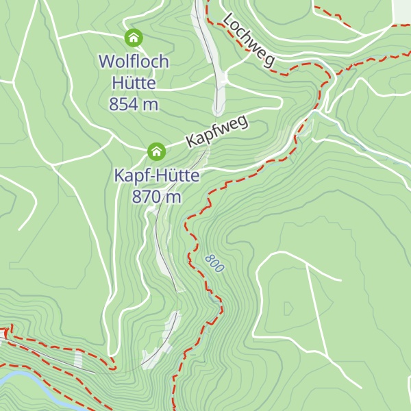 Map of Rötenbach-Schlucht-Hütte