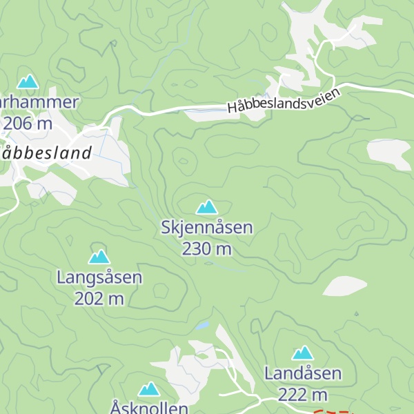Map of Skjennåsen