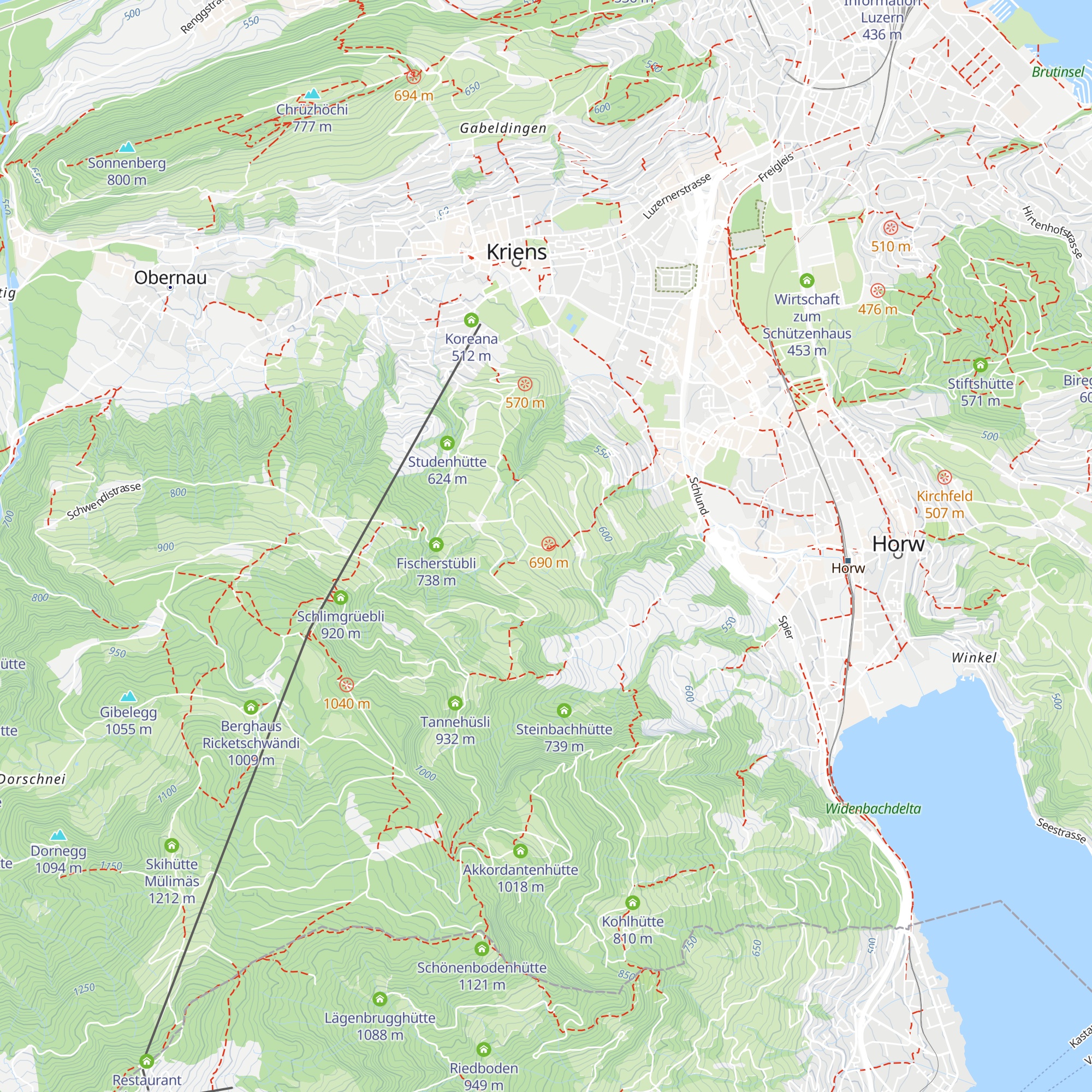 Boutique Hotel Himmelrich map