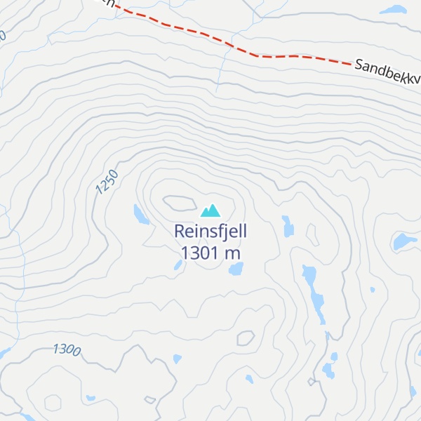 Map of Reinsfjell