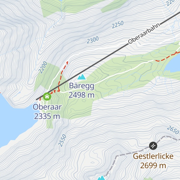 Map of Bäregghütte